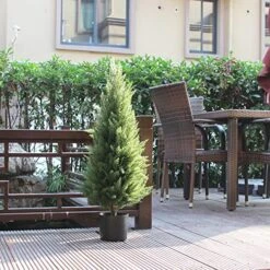 Two 3 Foot Outdoor Artificial Topiary Cedar Trees Artificial Potted Shrubs Potted UV Rated Plant 13 Two 3 Foot Outdoor Artificial Topiary Cedar Trees Artificial Potted Shrubs Potted UV Rated Plant -Artificial Trees Store 61iS2iK6nCL