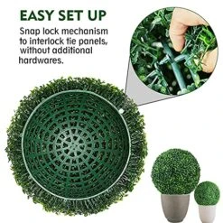 Kdgarden Artificial Plant Boxwood Topiary Balls 2PCS 15.7" UV Protected 4 Layers Faux Plants Decorative Balls For Outdoor Patio Garden Balcony Backyard And Indoor Home Wedding Decoration, Dark Green 9 Kdgarden Artificial Plant Boxwood Topiary Balls 2PCS 15.7" UV Protected 4 Layers Faux Plants Decorative Balls For Outdoor Patio Garden Balcony Backyard And Indoor Home Wedding Decoration, Dark Green -Artificial Trees Store 61jKXIb2UuL