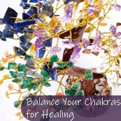 Chakra Tree Of Life - Large Healing Crystal & Stone Tree - Gemstone Bonsai For Feng Shui - Colorful Crystal & Gem Tree - Bless Your Life With Positive Energy -Artificial Trees Store 61l43eGNCDL