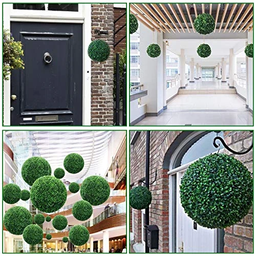 AUEAR, Artificial Boxwood Topiary Plant Balls Decorative For Table Decoration Garden Wedding Decor (7 Inch Diameter, 2 Pack) 5 AUEAR, Artificial Boxwood Topiary Plant Balls Decorative For Table Decoration Garden Wedding Decor (7 Inch Diameter, 2 Pack) - Image 3