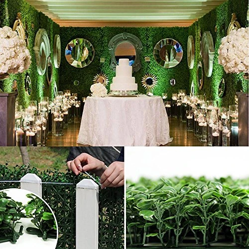 DearHouse 8 Pieces 20"x 20" Artificial Boxwood Panels Topiary Hedge Plant, Privacy Hedge Screen UV Protected Suitable For Outdoor, Indoor, Garden, Fence, Backyard And Decor 3 DearHouse 8 Pieces 20"x 20" Artificial Boxwood Panels Topiary Hedge Plant, Privacy Hedge Screen UV Protected Suitable For Outdoor, Indoor, Garden, Fence, Backyard And Decor