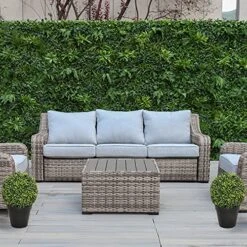 2 X Artificial Premium Quality Topiary Boxwood Ball Plants In Black Pots For Indoor Outdoor Decor, UV Stable (20in/50cm) 9 2 X Artificial Premium Quality Topiary Boxwood Ball Plants In Black Pots For Indoor Outdoor Decor, UV Stable (20in/50cm) -Artificial Trees Store 61ycseYtfHS